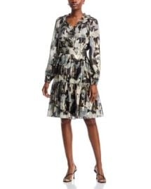 Kobi Halperin Jenson Metallic Silk Dress Bloomingdales at Bloomingdales