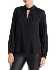 Kobi Halperin Kelli Silk Blend Twist Neck Top Bloomingdales at Bloomingdales