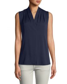 Kobi Halperin Mila Silk-Stretch Sleeveless Top at Neiman Marcus