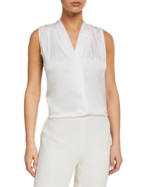 Kobi Halperin Mila Silk-Stretch Sleeveless Top at Neiman Marcus