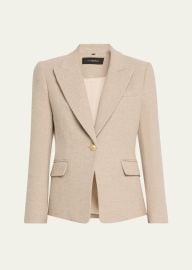 Kobi Halperin Nerys Single-Button Canvas Jacket - at Bergdorf Goodman