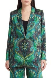 Kobi Halperin Paisley One Button Blazer in Ivy Multi at Nordstrom