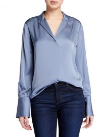 Kobi Halperin Rebekah Long-Sleeve Silk Blouse at Neiman Marcus