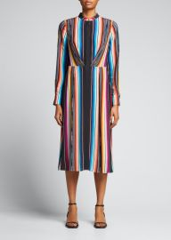 Kobi Halperin Steffi Striped Shirtdress - at Bergdorf Goodman