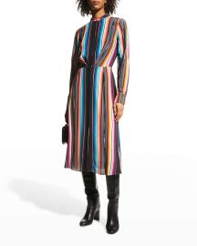 Kobi Halperin Steffi Striped Shirtdress at Neiman Marcus