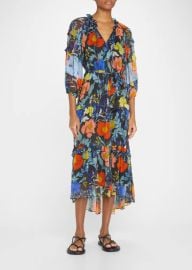 Kobi Halperin Taner Floral-Print Tiered Dress - at Bergdorf Goodman