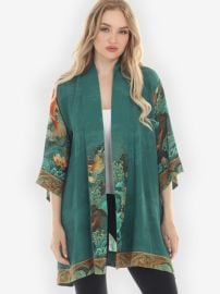 Koi Fish Sea Wave Kimono Jacket CITRON CLOTHING at Citron