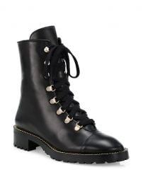 Kolbie Leather Combat Boots at Saks Fifth Avenue