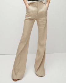 Komi Twill-Linen Pant Veronica Beard at Veronica Beard