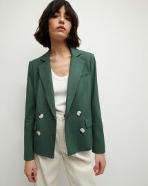 Kona Sateen Dickey Jacket in Forest at Veronica Beard