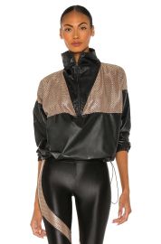 Koral Anorak Jacket in Black Cage at Revolve