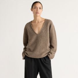 Koryna Textured V-Neck Sweater at Modern Citizen