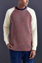 Koto Fleece Blocked Sweater at Urban Outfitters