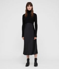 Kowlo Roll Neck Dress at All Saints