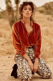 Kristianne Velvet Blouse by Anthropologie at Anthropologie