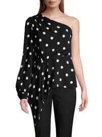 Kristy Polka Dot One-Shoulder Top by Elie Tahari at Saks Off 5th