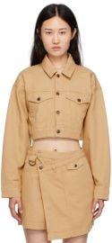 Ksubi Beige Kommand Jacket at ssense