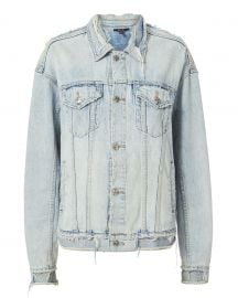 Ksubi Chillz Oversized Ripped Denim Jacket at Intermix