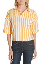 Kule   The Keaton Stripe Crop Shirt   Nordstrom Rack at Nordstrom Rack