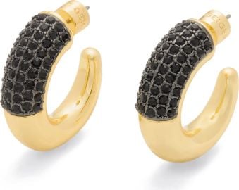 Kurt Geiger London Pav Crystal Chunky Hoop Earrings at Nordstrom Rack