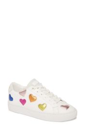 Kurt Geiger London Rainbow Shop Lane Rainbow Sneaker in White Leather/rainbow Stripe at Nordstrom