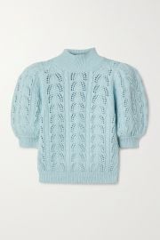 Kyoko pointelle-knit wool-blend turtleneck sweater at Net A Porter