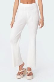 Kyra Knitted Flared Pants   at edikted