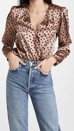 L  039 AGENCE Brenda Puff Sleeve Bodysuit at Shopbop