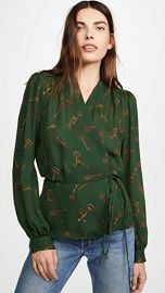 L  039 AGENCE Cara Wrap Blouse at Shopbop