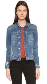 L  039 AGENCE Celine Slim Fit Distressed Jacket at Shopbop