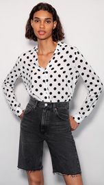 L  039 AGENCE Holly Long Sleeve Blouse at Shopbop