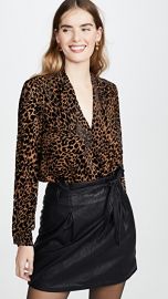 L  039 AGENCE Lydia Drape Front Blouse at Shopbop