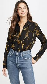 L  039 AGENCE Nina Long Sleeve Blouse at Shopbop