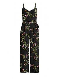 L  039 Agence - Jaelyn Silk Floral Jumpsuit at Saks Fifth Avenue