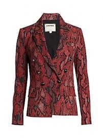 L  039 Agence - Kenzie Snake Print Blazer at Saks Fifth Avenue