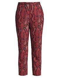 L  039 Agence - Ludvine Snake Print Trousers at Saks Fifth Avenue