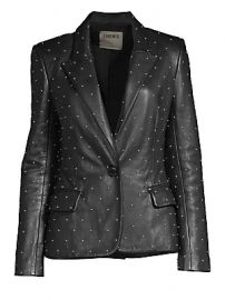 L  039 Agence - Montego Studded Leather Blazer at Saks Fifth Avenue