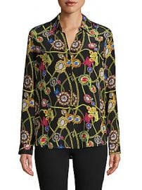 L  039 Agence - Printed Silk Shirt at Saks Off 5th