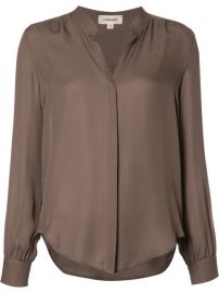 L  39 agence Band Collar Shirt at Farfetch