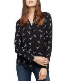 L  x27 AGENCE Holly Printed Blouse Women - Bloomingdale s at Bloomingdales