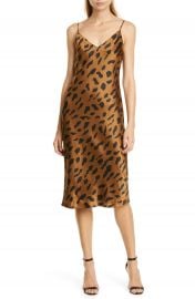 L  x27 AGENCE Jodie Cheetah Print Silk Slipdress   Nordstrom at Nordstrom