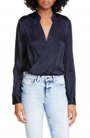 L  x27 AGENCE Marcella Silk Charmeuse Bodysuit   Nordstrom at Nordstrom