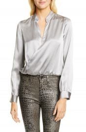 L  x27 AGENCE Marcella Silk Charmeuse Bodysuit   Nordstrom at Nordstrom