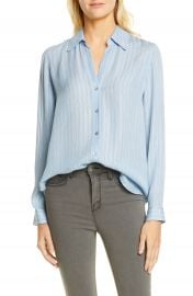 L  x27 AGENCE Nina Stripe Silk Blouse   Nordstrom at Nordstrom