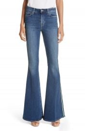 L  x27 AGENCE Solana Side Stripe Flare Jeans  Authentique    Nordstrom at Nordstrom