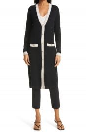 L  x27 AGENCE Tinsley Long Merino Wool  amp  Cashmere Cardigan   Nordstrom at Nordstrom