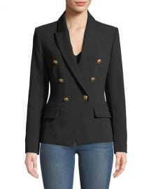 L  x27 Agence Kenzie Double-Breasted Blazer Jacket at Neiman Marcus