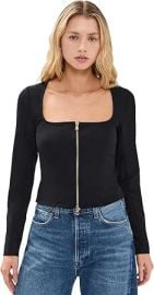 L'AGENCE Women's Ainslee Scoop Neck Top at Amazon