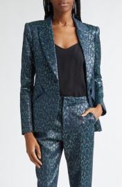 L\'AGENCE Chamberlain Animal Print Blazer at Nordstrom