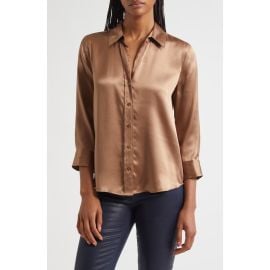 L\'AGENCE Dani Silk Charmeuse Blouse at Nordstrom